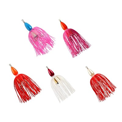 Squid Hook Jigs Head Fishing Hook Sinkers Buzzbait Flapping Chatters Spinner