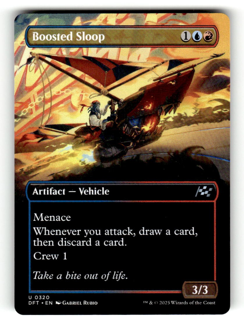 2025 Magic: The Gathering DFT Boosted Sloop (Borderless) 320
