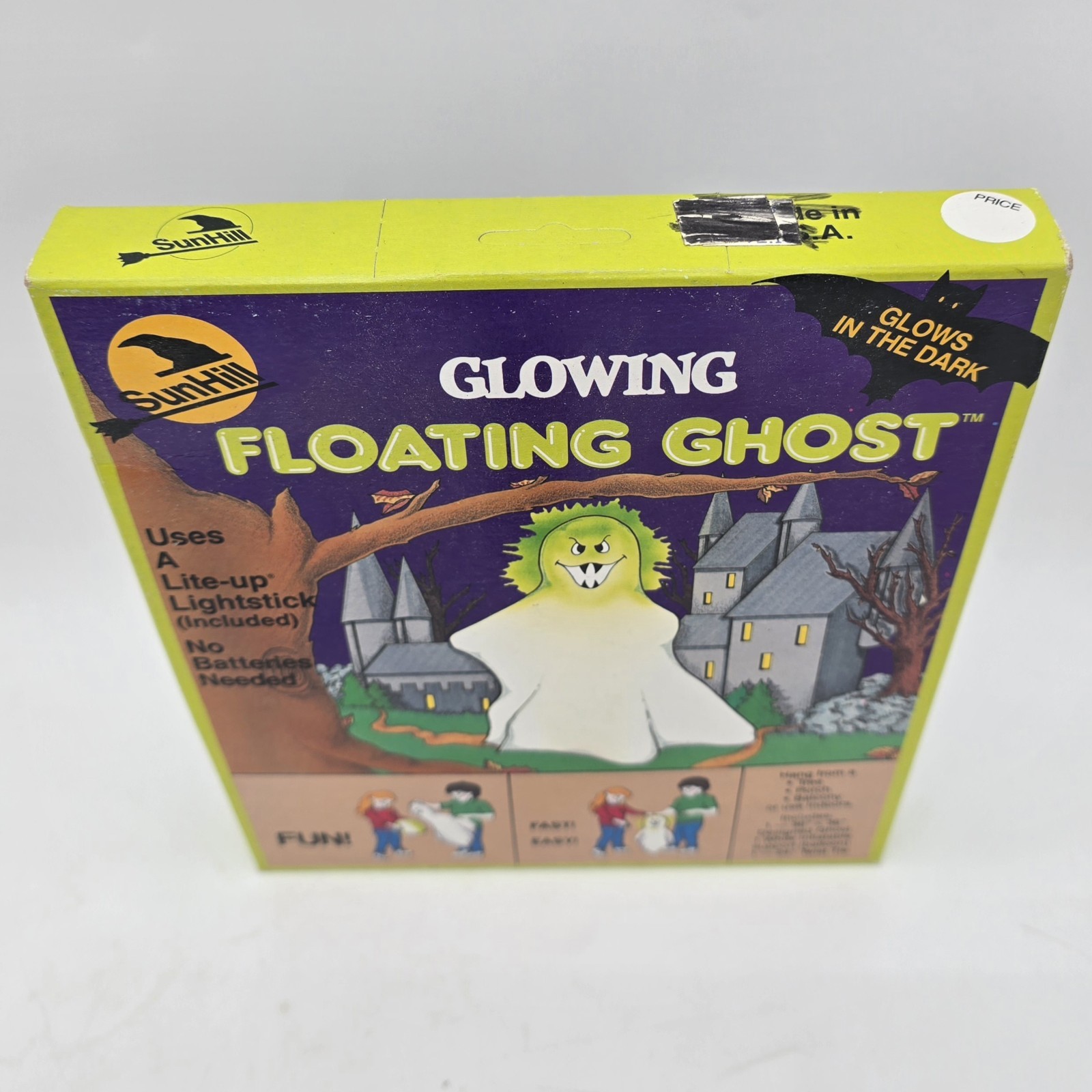 Sun Hill Glowing Floating Ghost Vintage Halloween Decoration 1989 Sealed Box