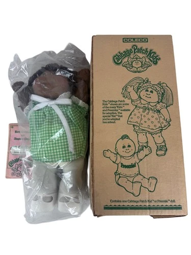 Vintage Cabbage Patch Kid African American 3873 Black Girl NIB Sealed Mail Away