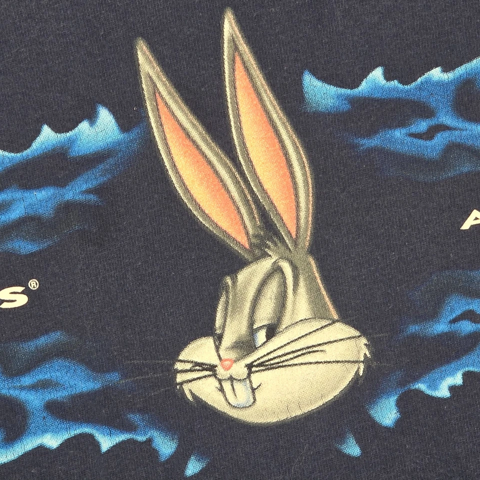 Camiseta De Colección 2002 Six Flags World of Adventures Bugs Bunny Azul Para Hombre Talla XL Foto 4 de 4