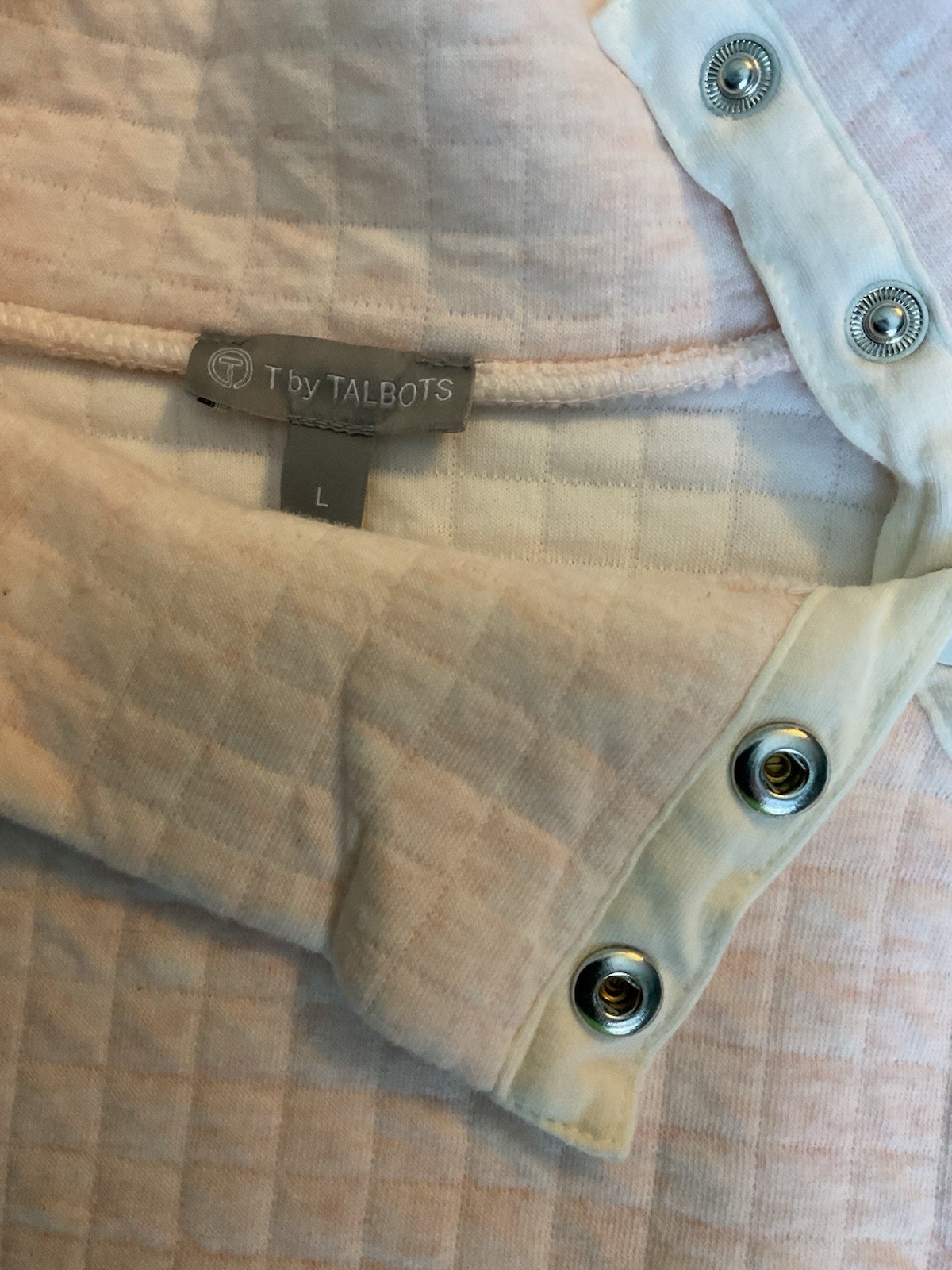 Quilted Ladies Pullover Pink Outerware Shirt T Ta… - image 3