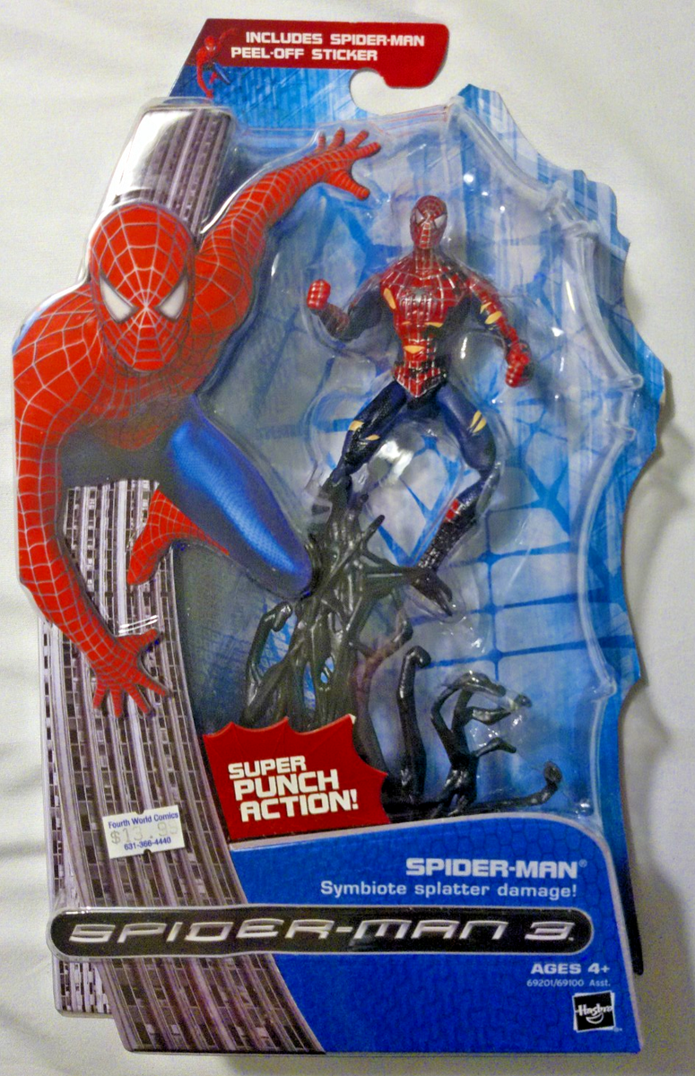 Hasbro 2007 Marvel Spider-Man 3 Spider-Man with Symbiote Splatter