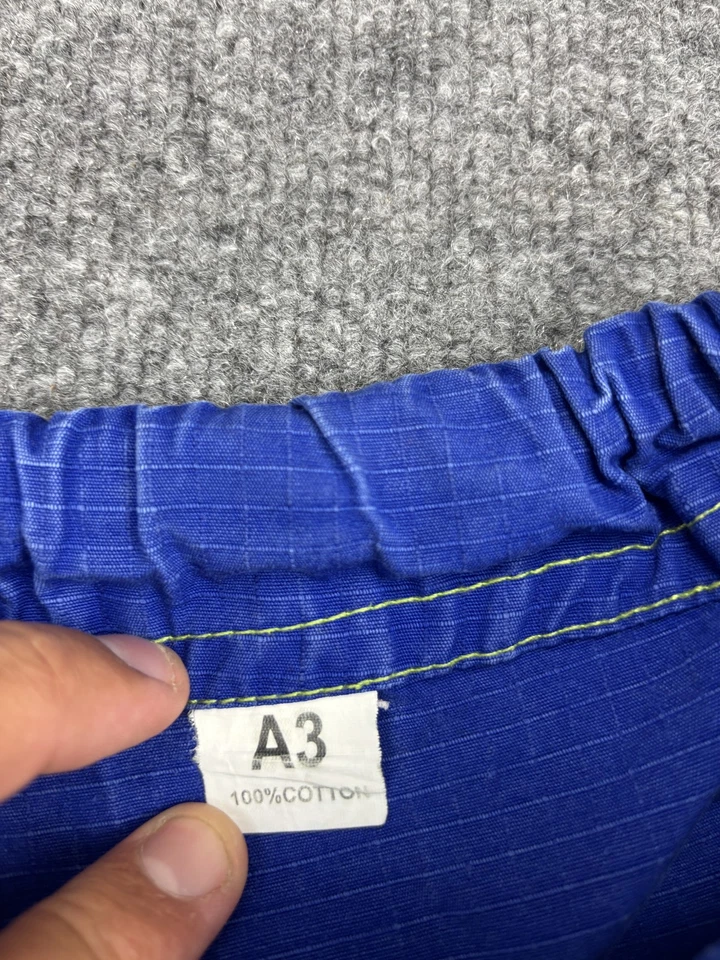 Pantalones de Jiu Jitsu Platino para Hombres A3 Azul BJJ Grappling Gi 100% Algodón Reforzado Foto 2 de 4