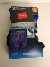 Hanes X-temp Tagless Regular Length Boxer Briefs 3 Pack Men's Medium 32-34"