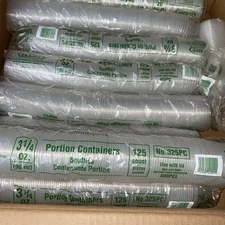 Dart 325PC 3.25 oz. Conex Compl Portion/Medicine Cups - Clear (1000/Carton) New