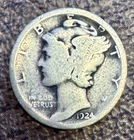 1924 Mercury Dime Silver Circulated Uncertified US Coin