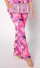 LOGO by Lori Goldstein Printed Sleep Pant Pink 4X New