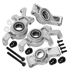 GPM For Traxxas OVERSIZE STEERING  HUBS For 1/5 X MAXX / XRT #TXM2122N -SILVER-