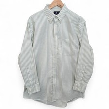 Stafford Dress Shirt Mens 16.5 32/33 Button Striped Travel Wrinkle Free Oxford