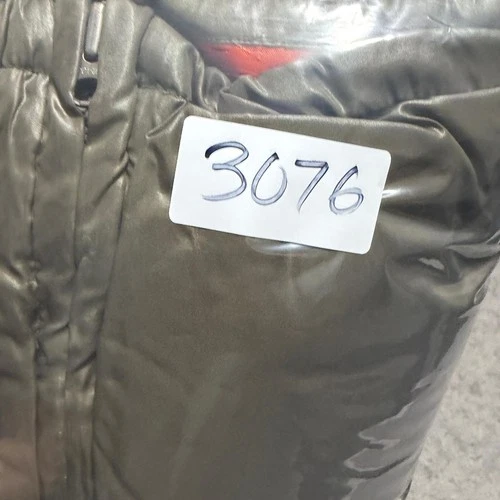 Stall & Dean Mens 5XL Puffer Vest Olive Green Orange Goose Down Big Tall Vests image 2