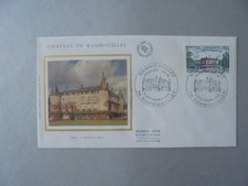 ENVELOPPE 1ER JOUR SOIE 1980 CHATEAU DE RAMBOUILLET (t 2111 )