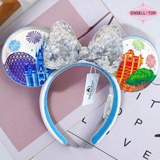 Castle Epcot 2025 Disney World Park Icons Minnie Ears Mickey Mouse Headband