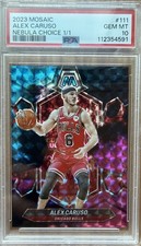 Panini 2023 Mosaic Alex Caruso Nebula Choice 1/1 #111 Bulls PSA 10