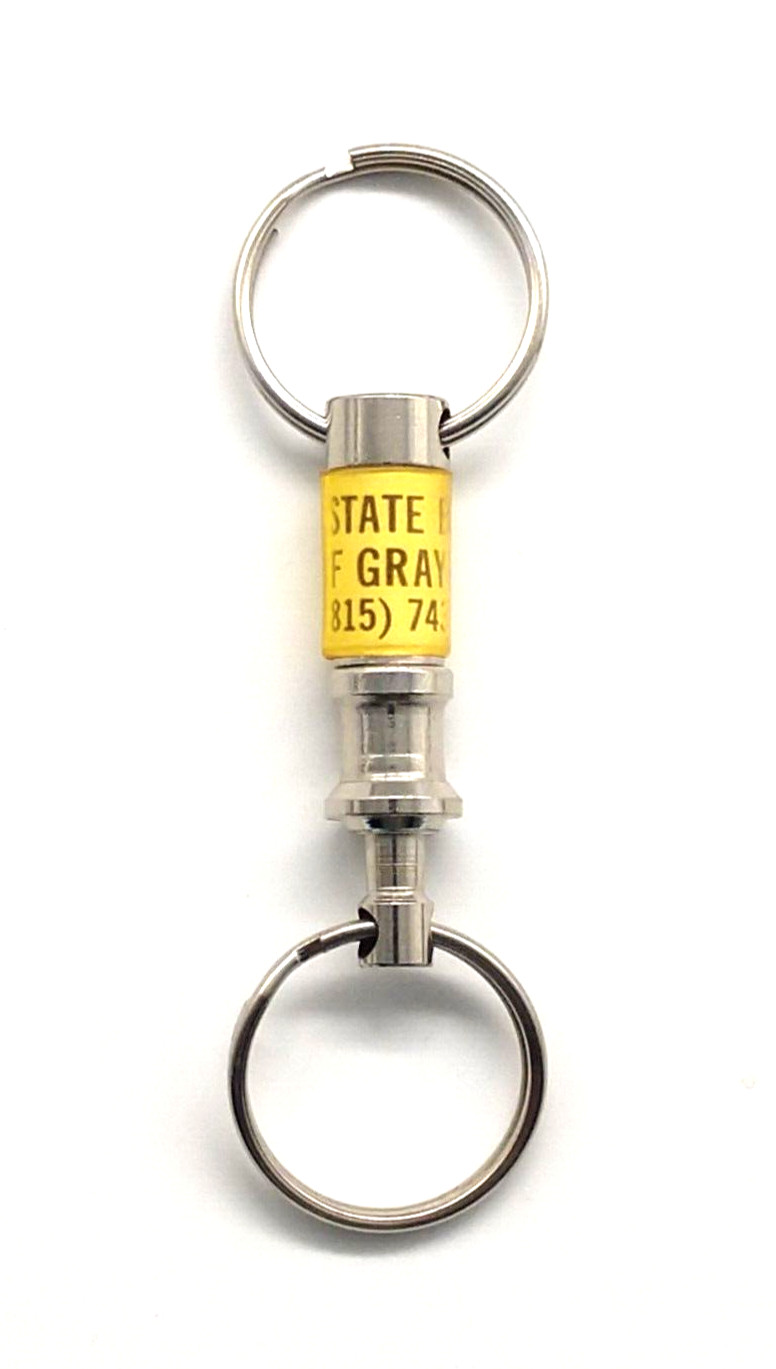 Vintage State Bank of Graymont Illinois Keychain Keyring