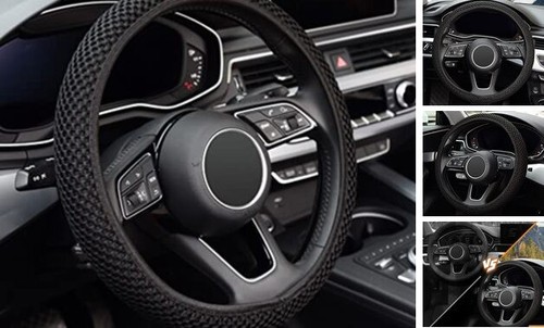 Elastic Stretch Steering Wheel Cover,Warm in Winter and Cool in Summer,