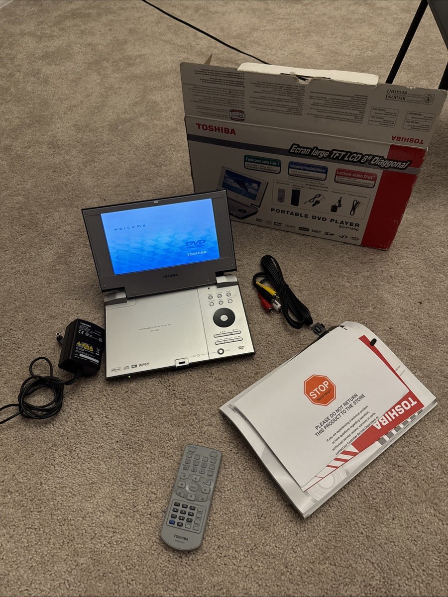 toshiba portable dvd player Sd-p1850 | eBay