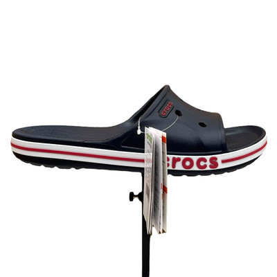 Crocs Bayaband Mens Slide Sandals Size 12 Navy Blue Water Friendly Lightweight