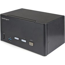 Interruptor Kvm Displayport Displayport de 2 puertos Startech 4K 60Hz Uhd Hdr Dp 1,2 Kvm