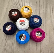 DMC Perle Cotton Thread Size 8 Lot of 7 Balls