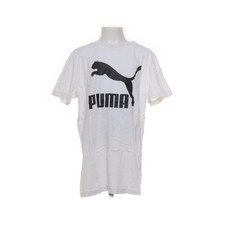 Puma, T-shirt, Größe: 164, Weiß/Schwarz, Baumwolle/Elasthan, Print, Jungen #oqV