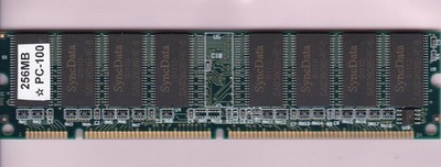SyncData 256MB PC100 Desktop SDRAM DIMM RAM Stick SAS3808B4E-6 PC-100 168-Pin