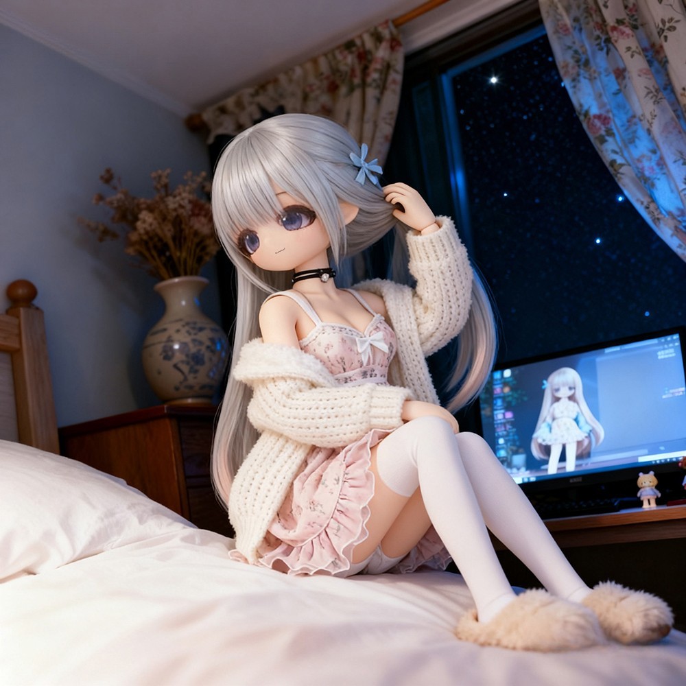 This modern-style doll is made of TPE material to create a f