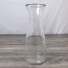 Vintage Select Farm Glass Carafe Rooster Seal 10” Country Kitchen Décor Pitcher