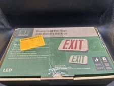 ETI LED Emergency Exit Light Sign Red 