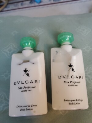 Eau Parfumee Au the Vert (Green Tea) Bvlgari 2.5 oz Body Lotion Unisex Lot Of 2 