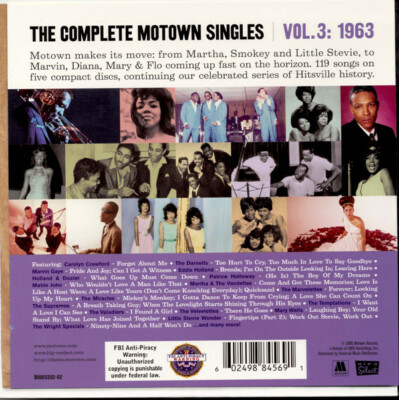 The Complete Motown Singles | Vol. 3: 1963 5 Disc CD BOX SET | eBay