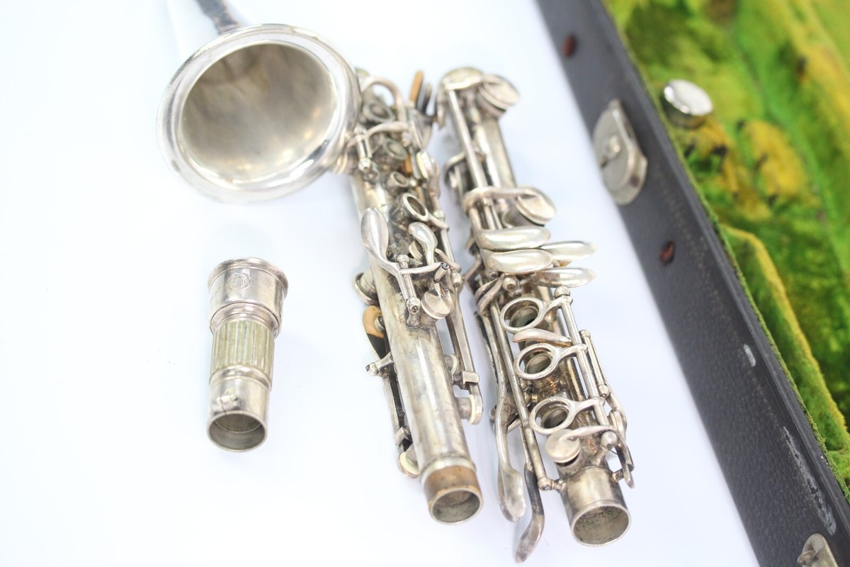 【1930年製】Henri Selmer Paris ヴィンテージクラリネット Selmer Paris Depose Silver Metal Clarinet 1929 SN 1499 France Rare