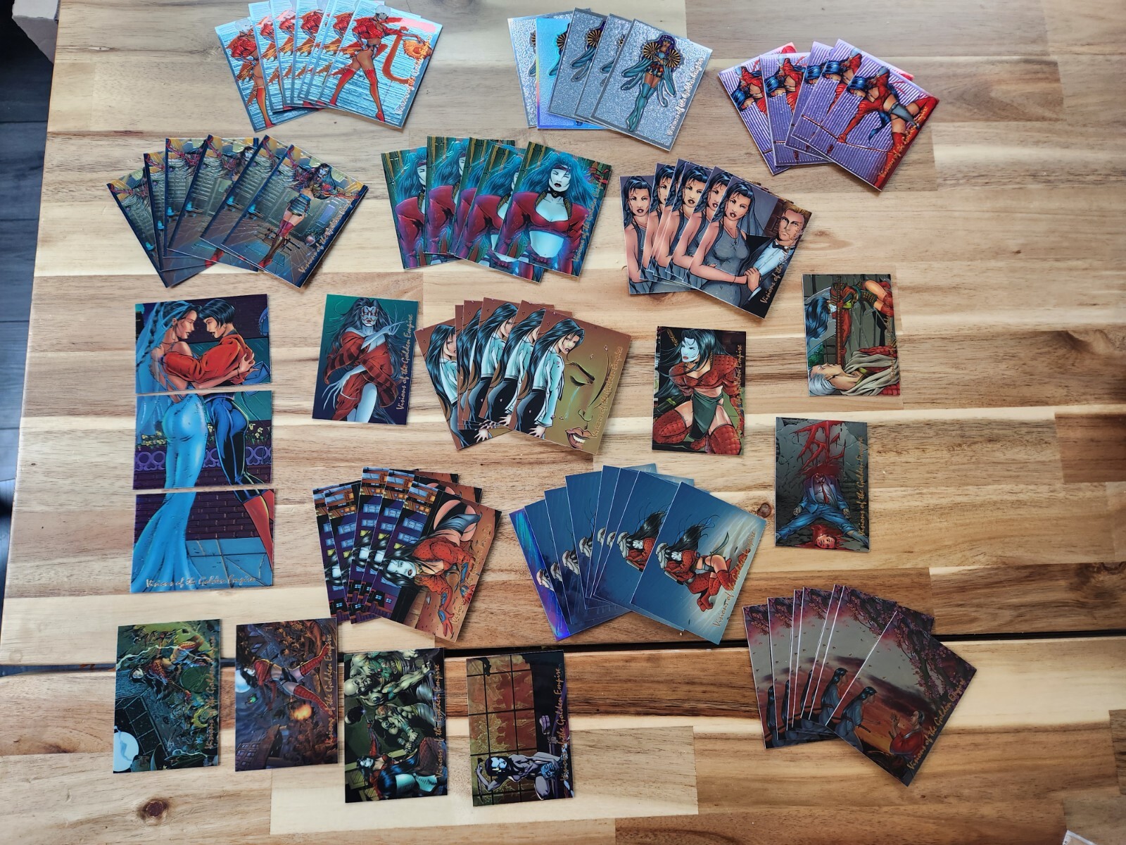 Large lot of 1996 Comic Images Shi Visions Of The Golden Empire Cards