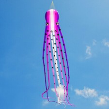 new 3D eyes 15m Amethy1 Line Stunt Parafoil Octopus POWER Sport Kite outdoor toy
