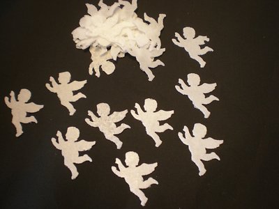 100 vorgeschnittene weiße essbare Oblate Pappamore - perfekt für Hochzeiten und Valentinstag