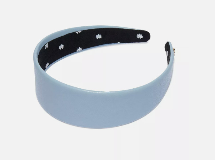 НОВИНКА с БИРКАМИ Lele Sadoughi Женская повязка на голову из искусственной кожи Cher Dusty небесно-голубого цвета