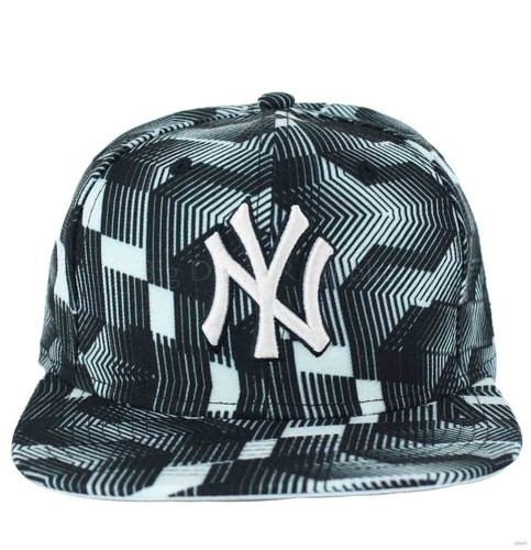 New Era MLB 9Fifty Ny New York Yankees Bianco e Nero Cappello da Baseball |  eBay