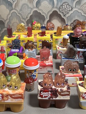 Shopkins Real Littles Lot of 92 Pieces (44 Piece Set Glitter