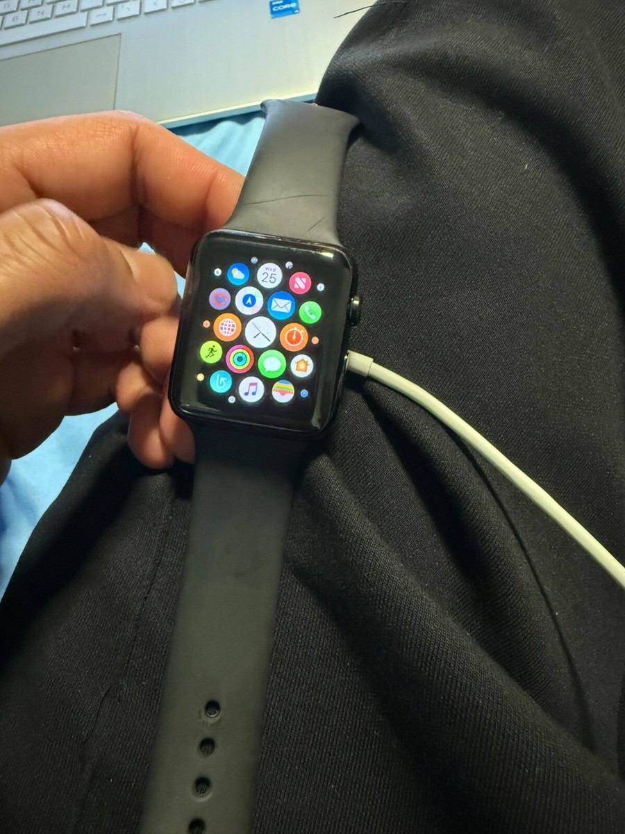 Black Watch Model A1554 Apple Watch Sport 1st Generation 7000