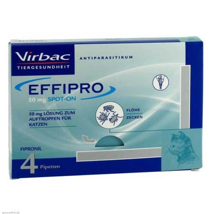 VIRBAC EFFIPRO 50 mg SPOT-ON für Katzen · 4 St · PZN 05508743
