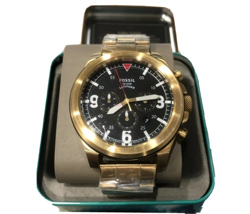 Fossil Latitude Chronograph Gold-Tone 