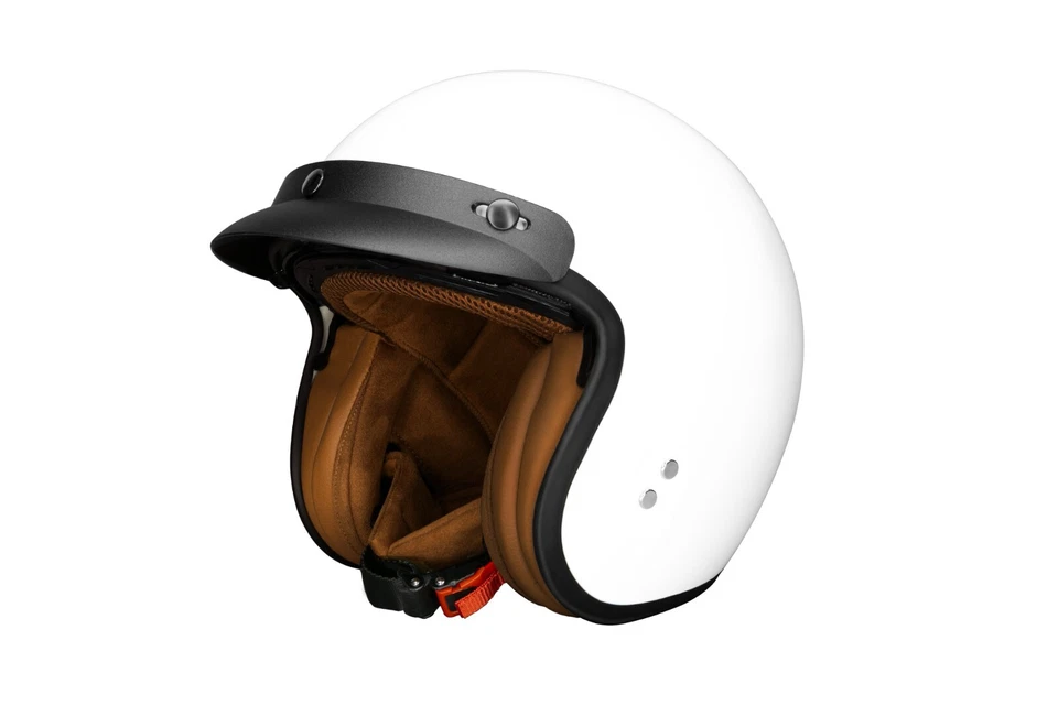 Jethelm mit Visier Motorradhelm Retro Rollerhelm Sturzhelm Unisex mehrere Farben - Bild 3 von 4