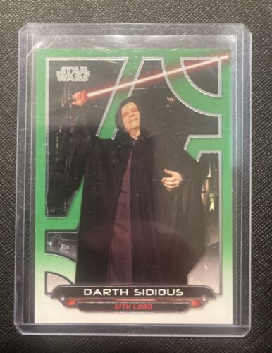 2017 Star Wars Galactic Files Darth Sidious Green Parallel 98/199 ROTS-12 - Picture 1 of 2