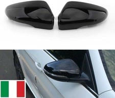 Coppia 2 Cover Specchietti Calotte Per VW GOLF 6 VI TOURAN 2011-2014 Nero Lucido