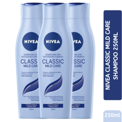 Nivea Haarshampoo Classic Mild Care Protect & Strengthen 3er Pack 250ml