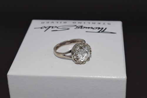 Collectible jewelry ! Antique Ukraine russian stone Rock Crystal Silver 875 ring - Picture 12 of 17
