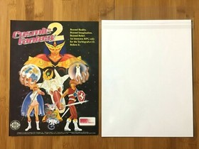 Cosmic Fantasy 2 TurboGrafX 16 CD 1992 Vintage Print Ad/Poster Official RPG Rare