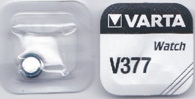 Knopfzelle Orig.Varta  V377  in Blister Ersatz für AG4,LR626,,SR626SW,177IEC,SR6