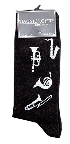 MGC Musical Brass Instrument Socks - Music Gift - Music Socks - Gift for Student...