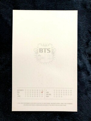 BTS 2014 LIVE TRILOGY THE RED BULLET Official Photo Card ( SUGA